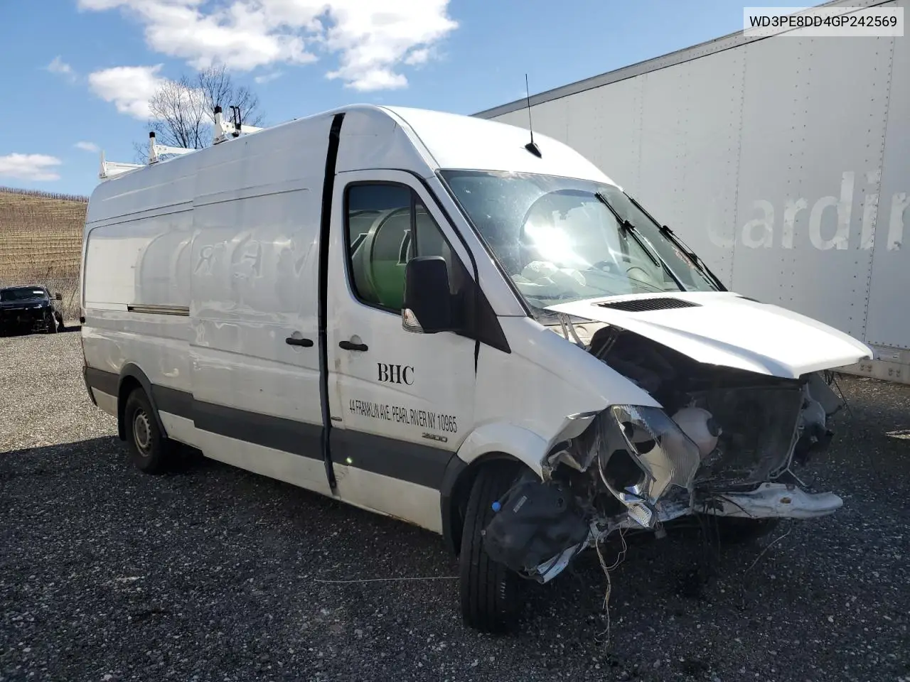 2016 Mercedes-Benz Sprinter 2500 VIN: WD3PE8DD4GP242569 Lot: 50219045
