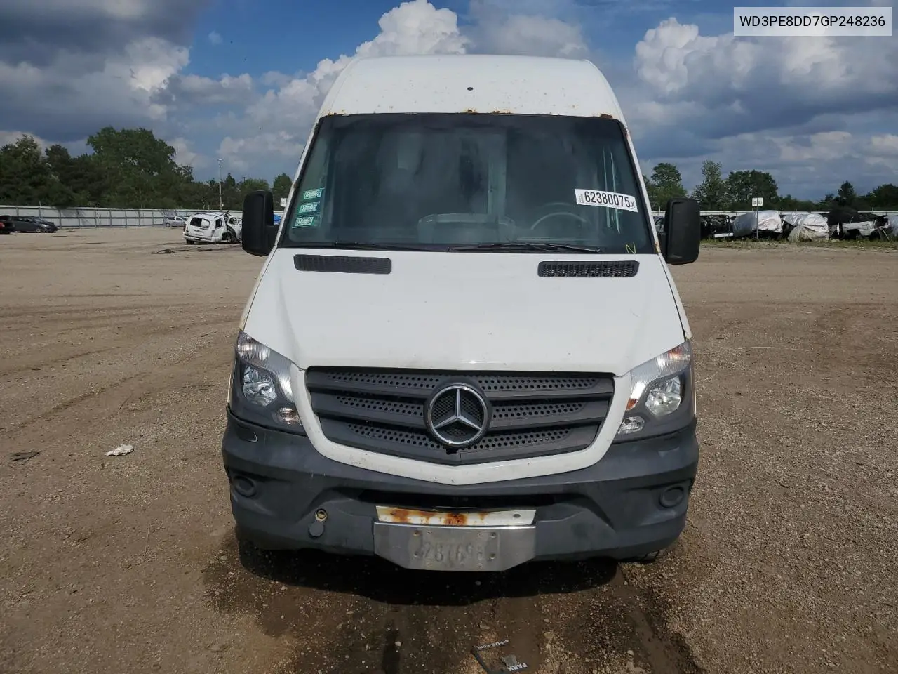 2016 Mercedes-Benz Sprinter 2500 VIN: WD3PE8DD7GP248236 Lot: 62380075