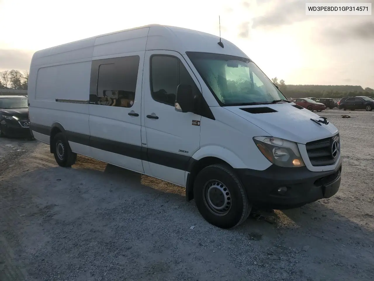 2016 Mercedes-Benz Sprinter 2500 VIN: WD3PE8DD1GP314571 Lot: 65000135
