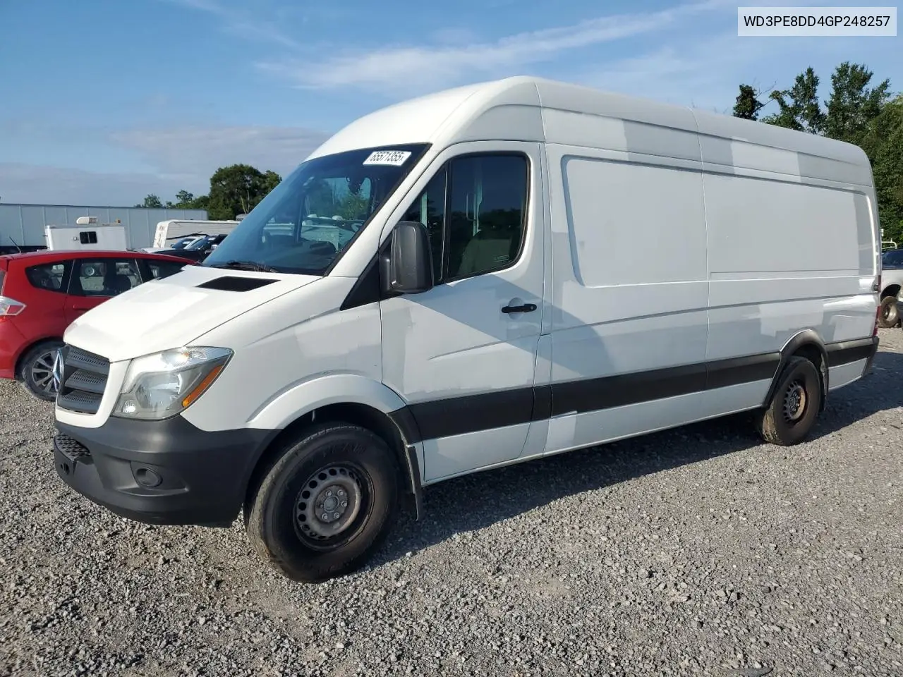 2016 Mercedes-Benz Sprinter 2500 VIN: WD3PE8DD4GP248257 Lot: 65571355