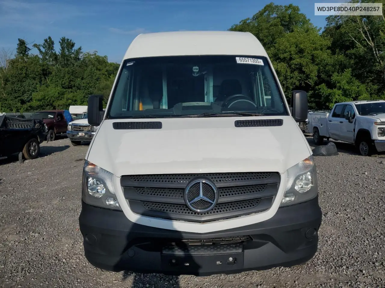 2016 Mercedes-Benz Sprinter 2500 VIN: WD3PE8DD4GP248257 Lot: 65571355