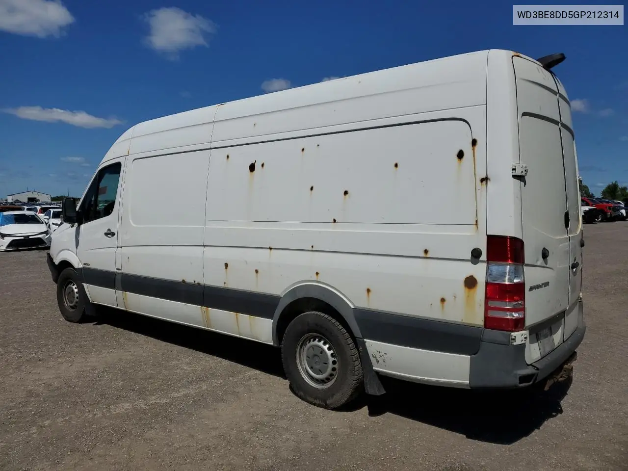 2016 Mercedes-Benz Sprinter 2500 VIN: WD3BE8DD5GP212314 Lot: 65588795