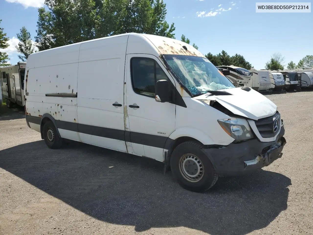2016 Mercedes-Benz Sprinter 2500 VIN: WD3BE8DD5GP212314 Lot: 65588795