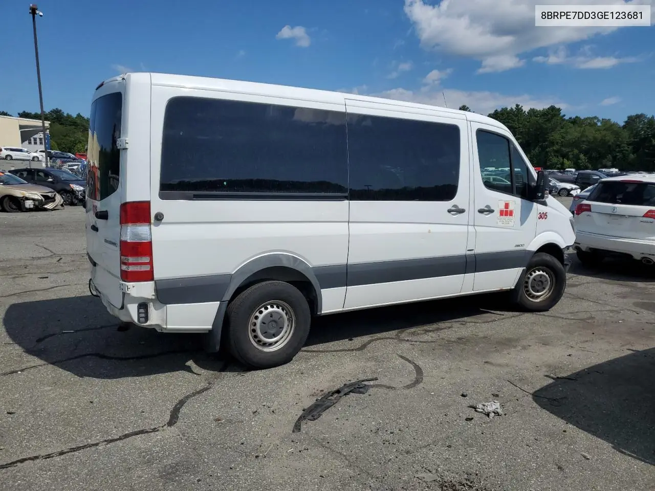 2016 Mercedes-Benz Sprinter 2500 VIN: 8BRPE7DD3GE123681 Lot: 65920715