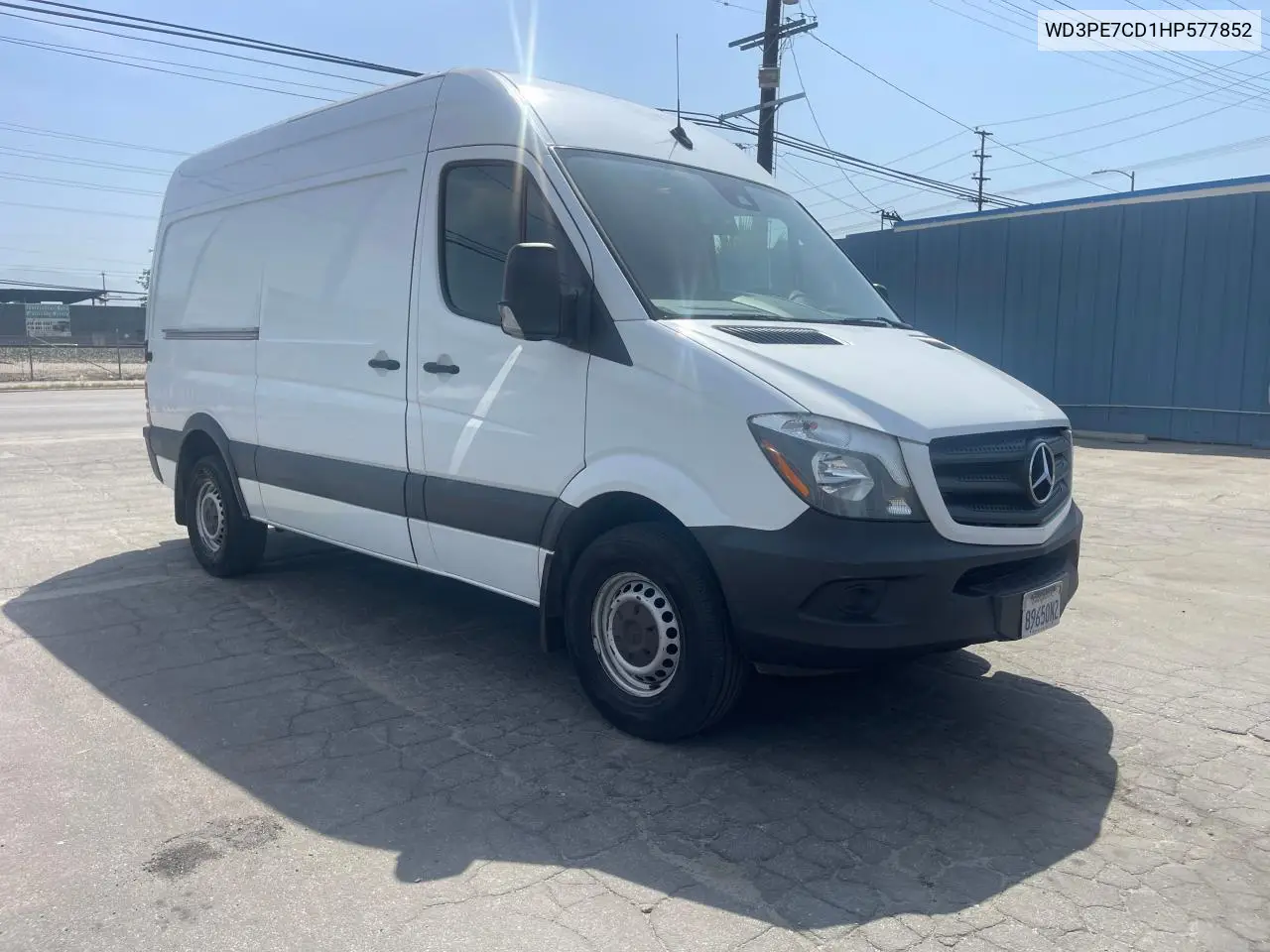 2017 Mercedes-Benz Sprinter 2500 VIN: WD3PE7CD1HP577852 Lot: 62957515