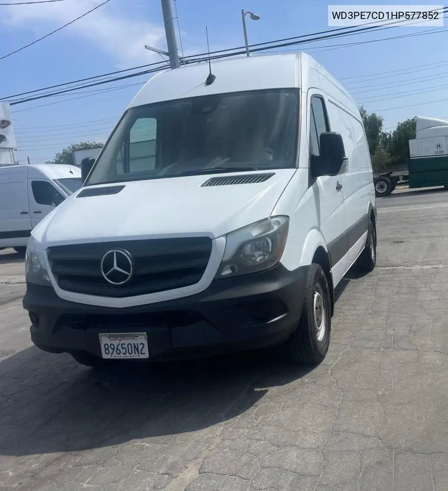 2017 Mercedes-Benz Sprinter 2500 VIN: WD3PE7CD1HP577852 Lot: 62957515