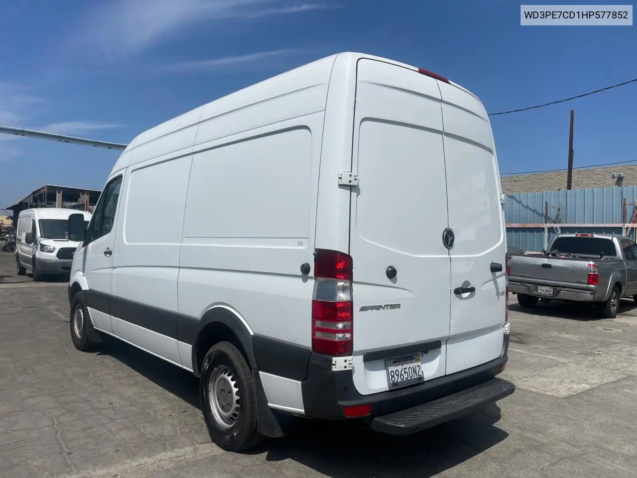 2017 Mercedes-Benz Sprinter 2500 VIN: WD3PE7CD1HP577852 Lot: 62957515