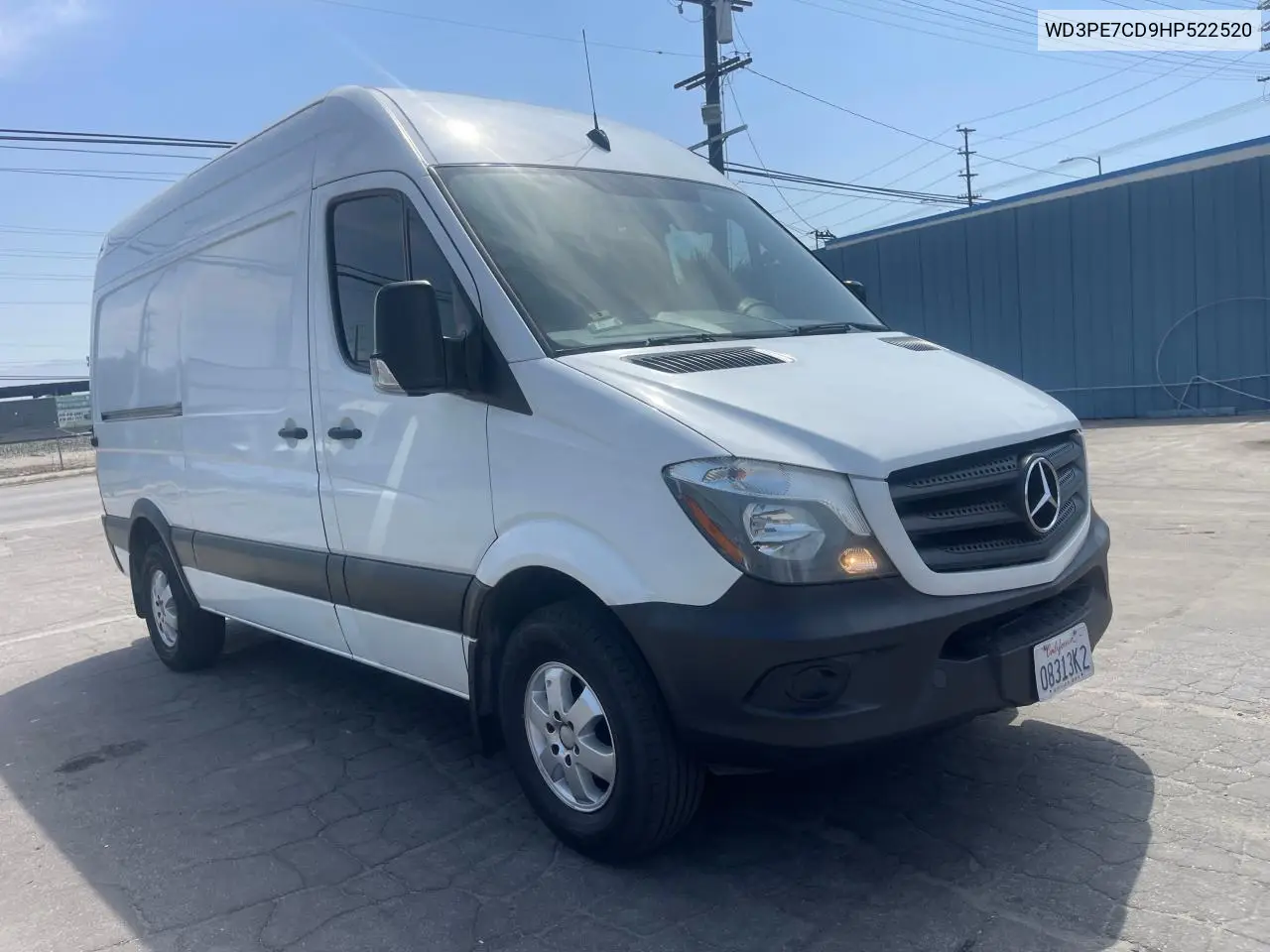2017 Mercedes-Benz Sprinter 2500 VIN: WD3PE7CD9HP522520 Lot: 62961085