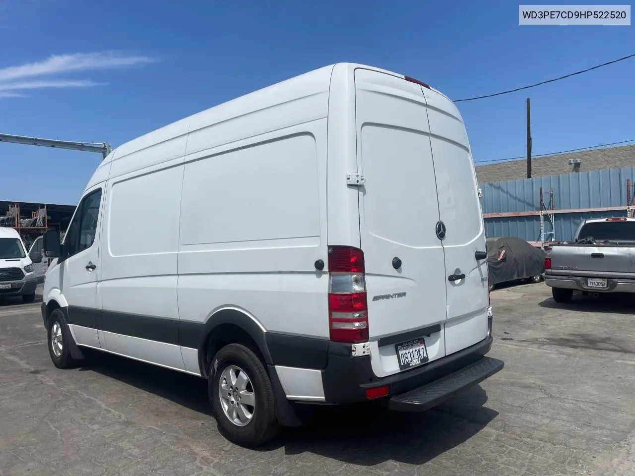 2017 Mercedes-Benz Sprinter 2500 VIN: WD3PE7CD9HP522520 Lot: 62961085
