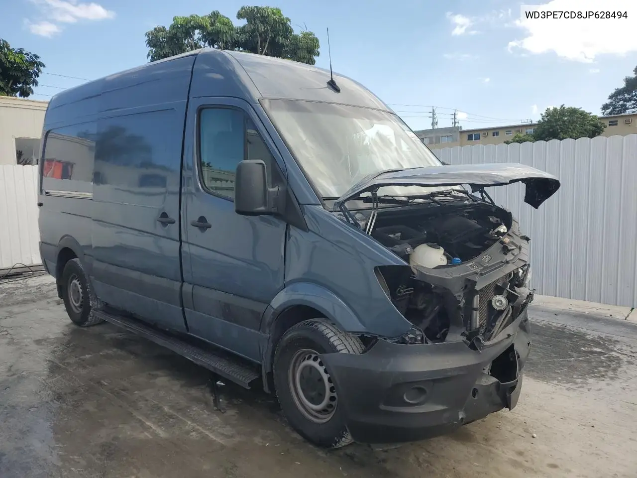 2018 Mercedes-Benz Sprinter 2500 VIN: WD3PE7CD8JP628494 Lot: 46699085