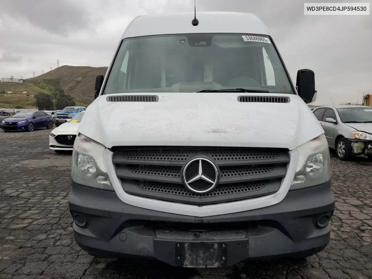 2018 Mercedes-Benz Sprinter 2500 VIN: WD3PE8CD4JP594530 Lot: 53686965
