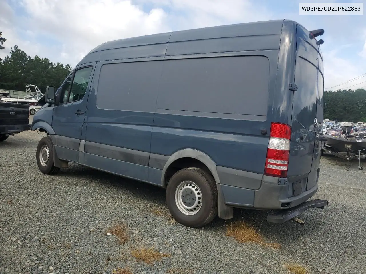 2018 Mercedes-Benz Sprinter 2500 VIN: WD3PE7CD2JP622853 Lot: 60076975
