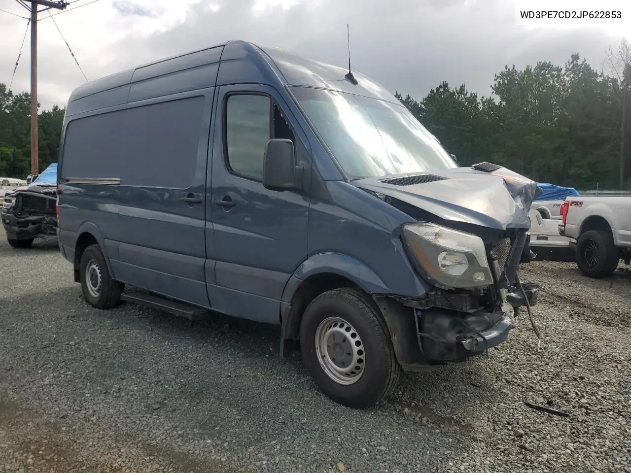 2018 Mercedes-Benz Sprinter 2500 VIN: WD3PE7CD2JP622853 Lot: 60076975