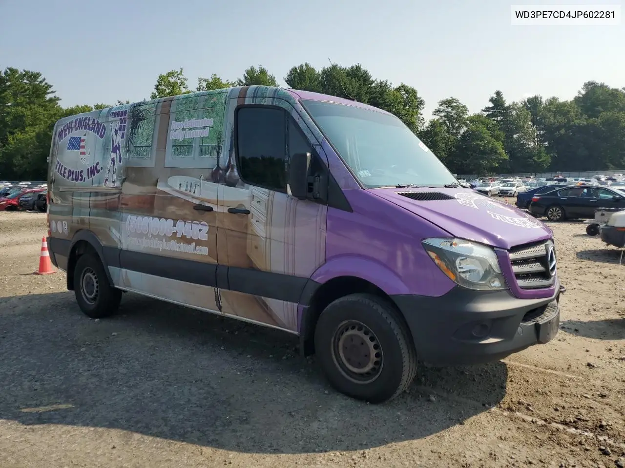2018 Mercedes-Benz Sprinter 2500 VIN: WD3PE7CD4JP602281 Lot: 60938585
