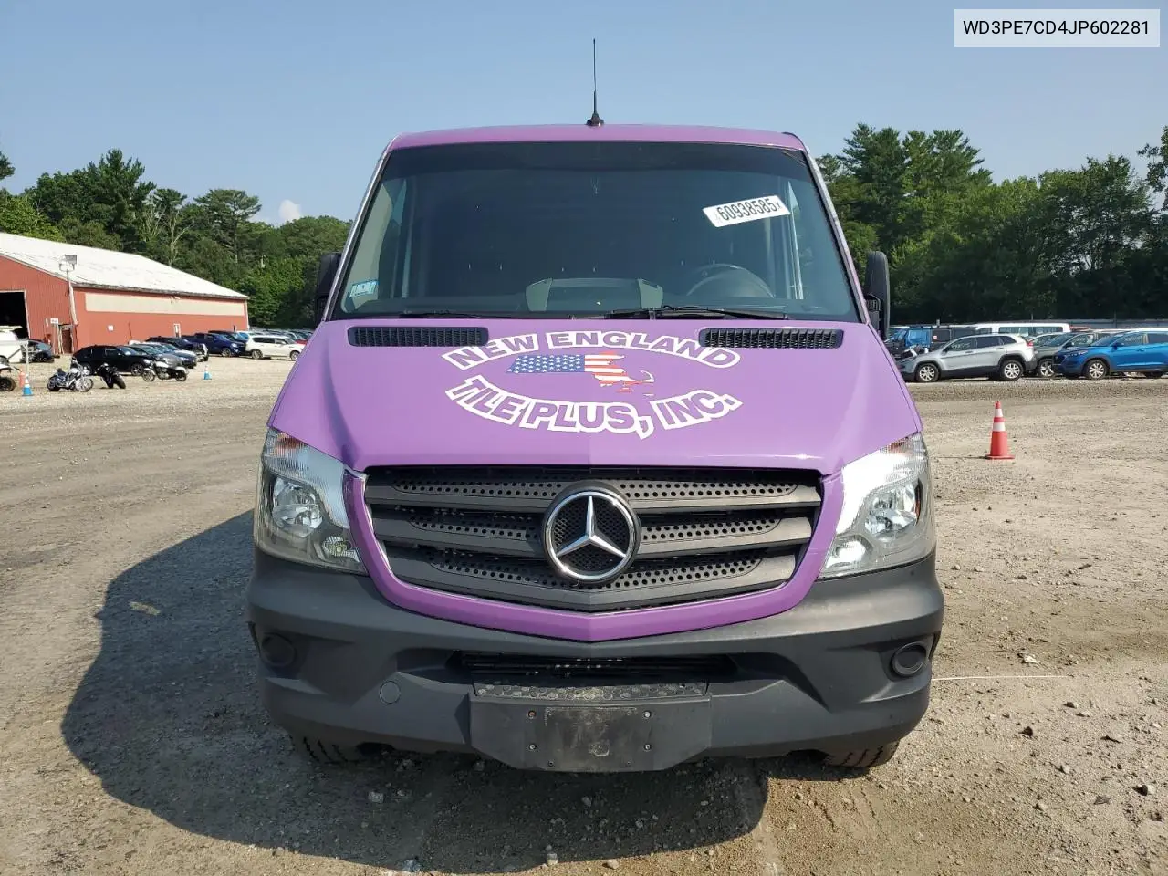 2018 Mercedes-Benz Sprinter 2500 VIN: WD3PE7CD4JP602281 Lot: 60938585