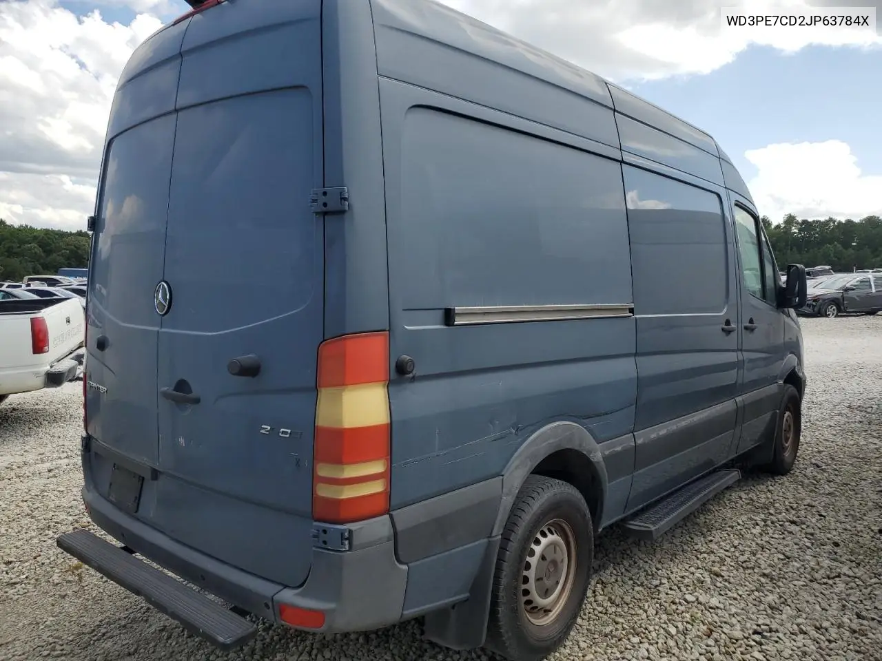 2018 Mercedes-Benz Sprinter 2500 VIN: WD3PE7CD2JP63784X Lot: 65521605