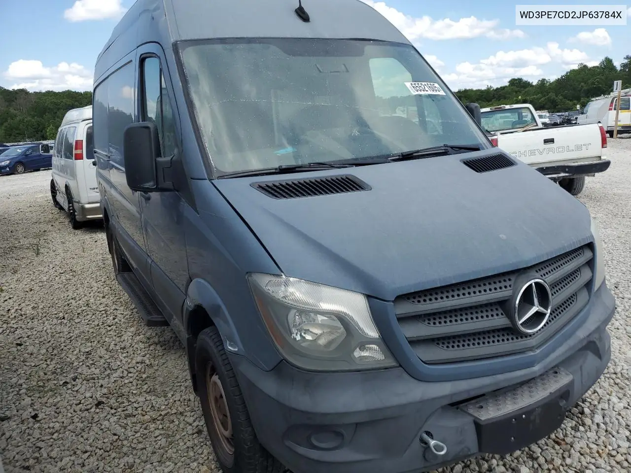 2018 Mercedes-Benz Sprinter 2500 VIN: WD3PE7CD2JP63784X Lot: 65521605
