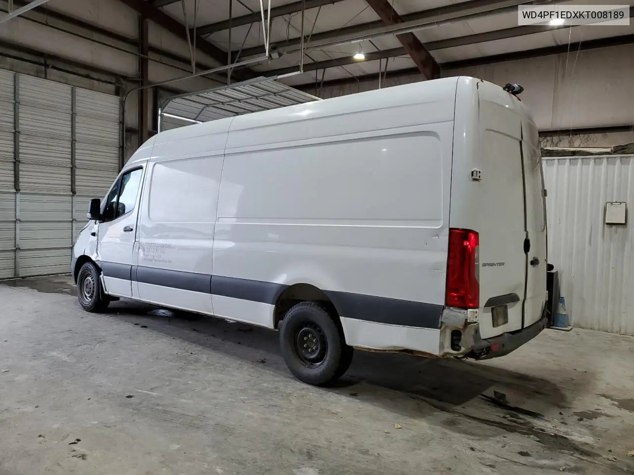 2019 Mercedes-Benz Sprinter 2500/3500 VIN: WD4PF1EDXKT008189 Lot: 50502085