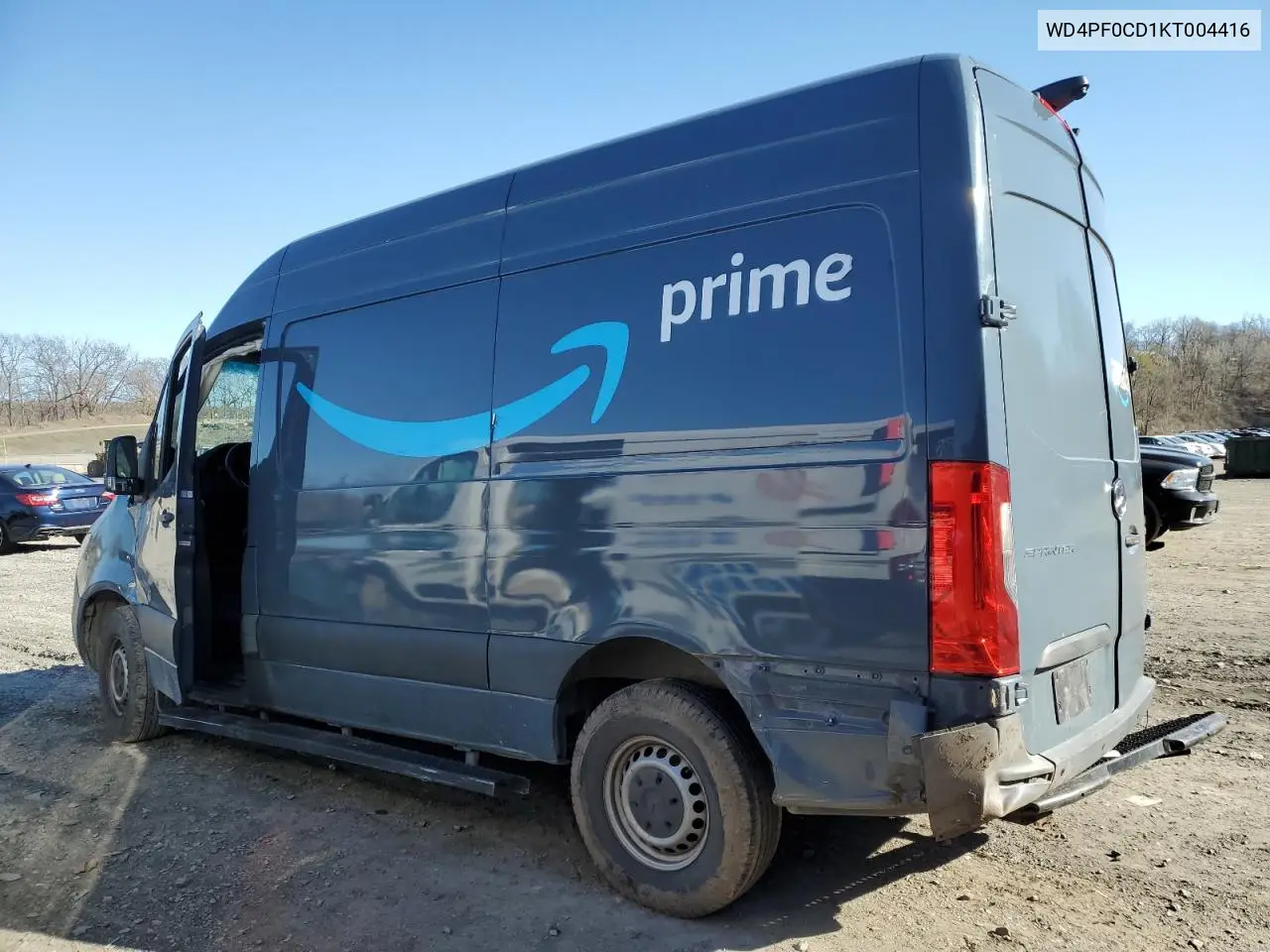 2019 Mercedes-Benz Sprinter 2500/3500 VIN: WD4PF0CD1KT004416 Lot: 52692305