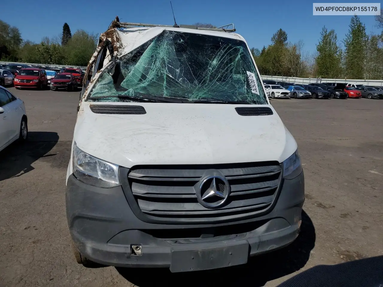 2019 Mercedes-Benz Sprinter 2500/3500 VIN: WD4PF0CD8KP155178 Lot: 52926875