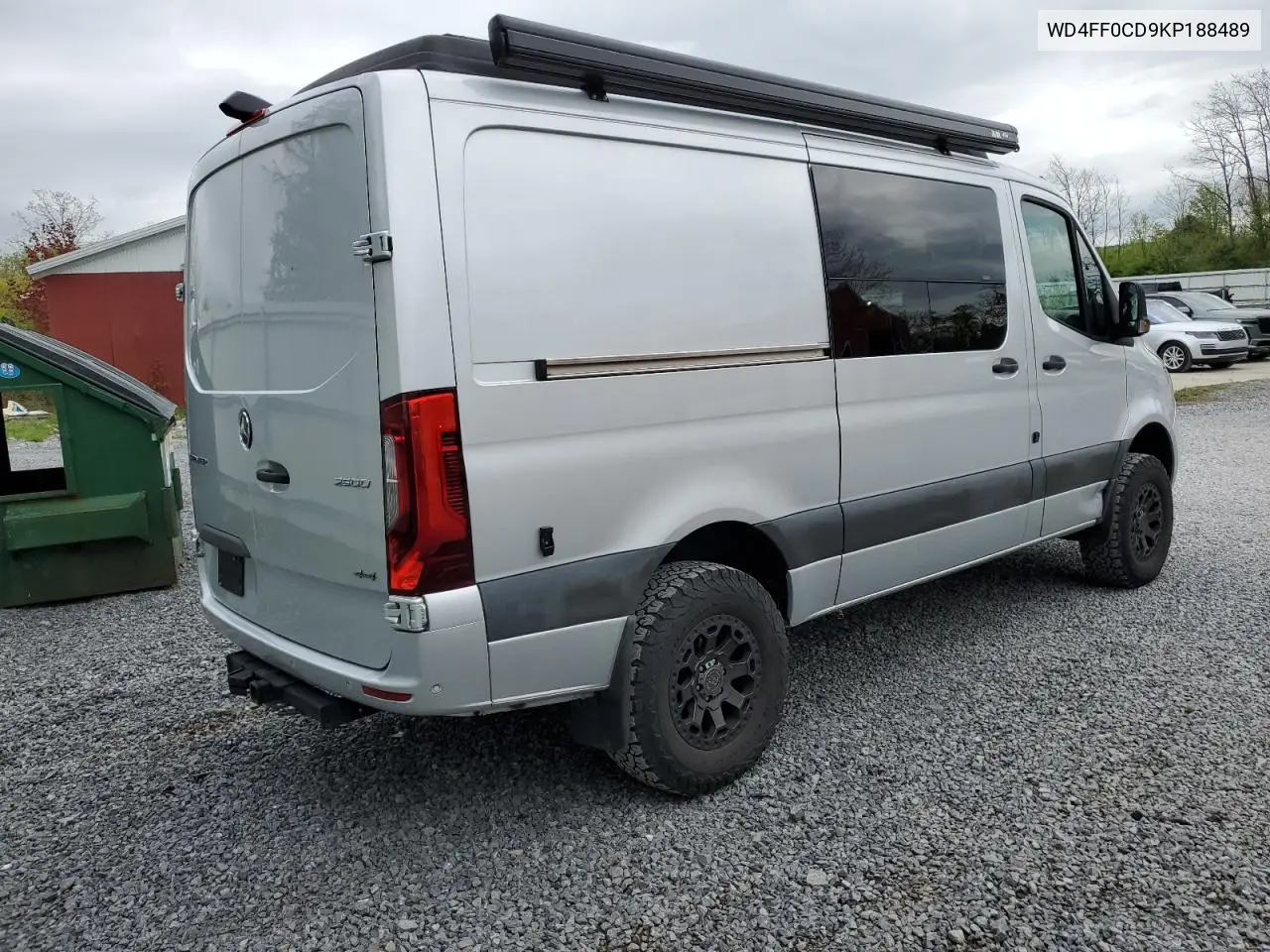 2019 Mercedes-Benz Sprinter 2500/3500 VIN: WD4FF0CD9KP188489 Lot: 53866345