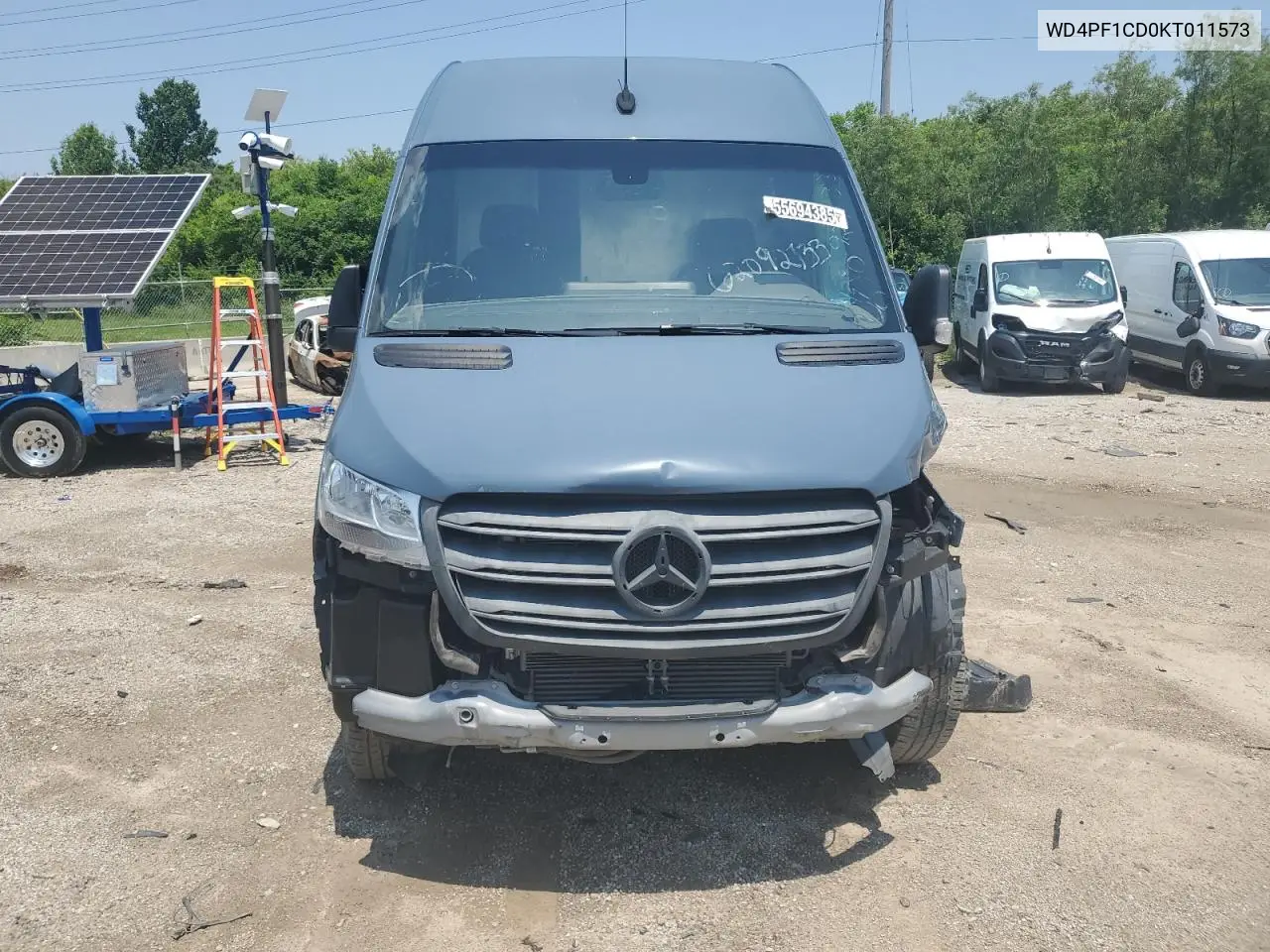 2019 Mercedes-Benz Sprinter 2500/3500 VIN: WD4PF1CD0KT011573 Lot: 55694385