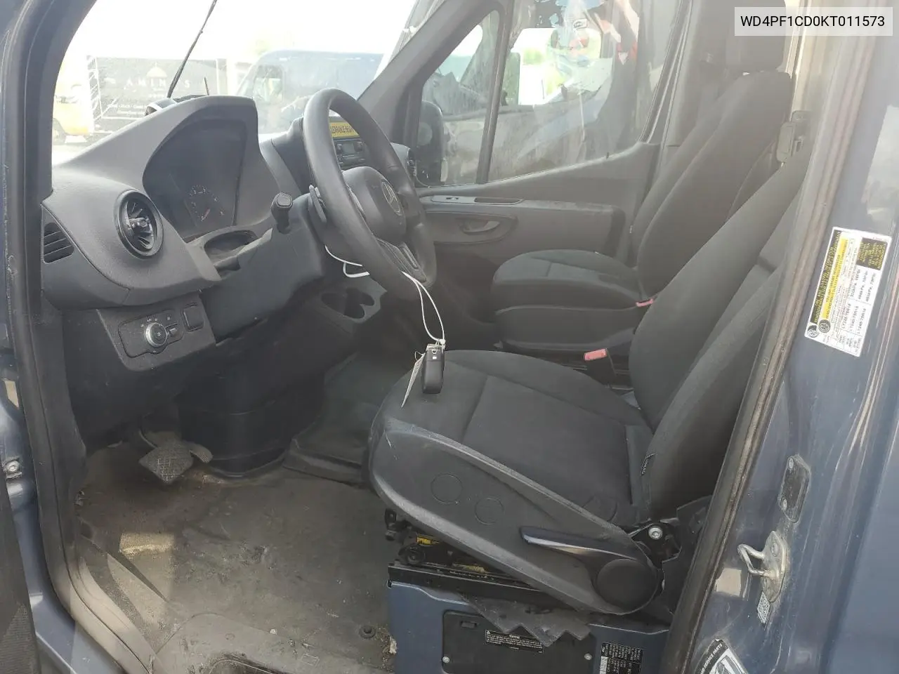 2019 Mercedes-Benz Sprinter 2500/3500 VIN: WD4PF1CD0KT011573 Lot: 55694385