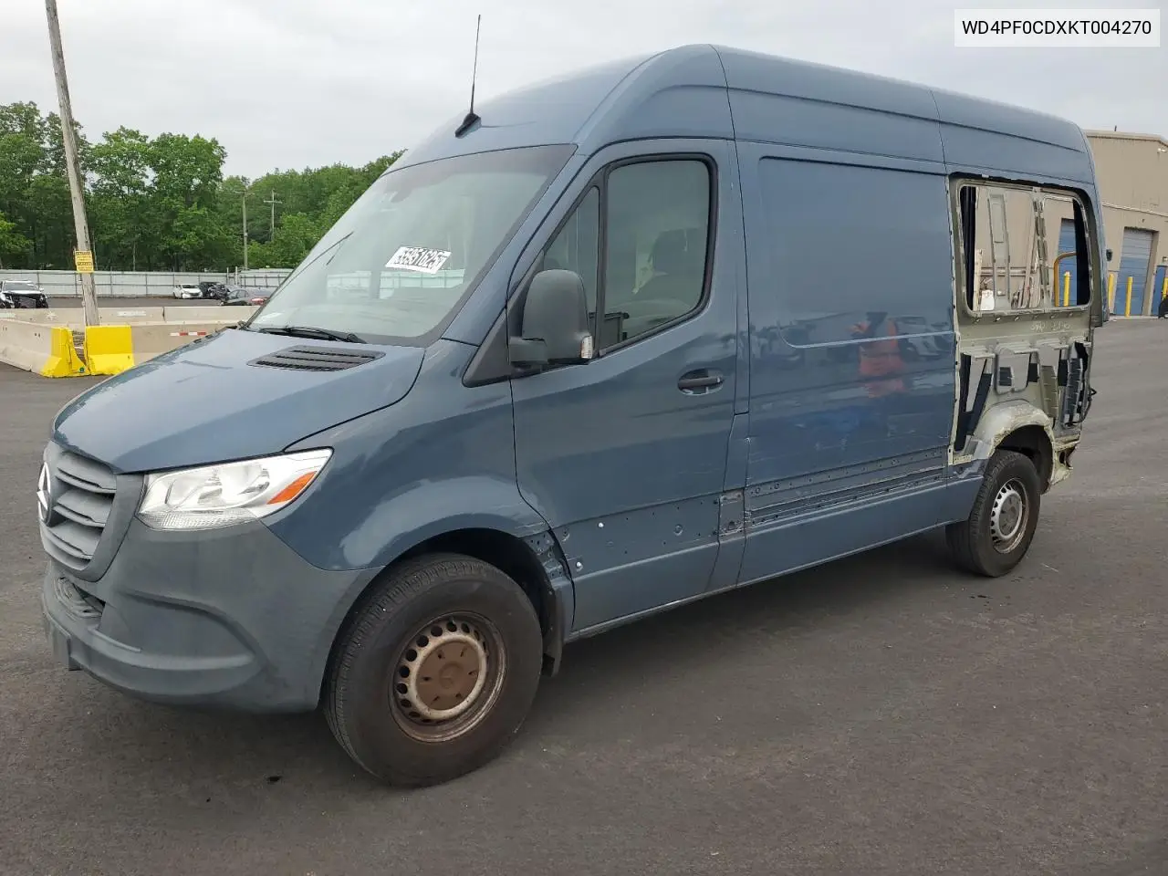 2019 Mercedes-Benz Sprinter 2500/3500 VIN: WD4PF0CDXKT004270 Lot: 55951625