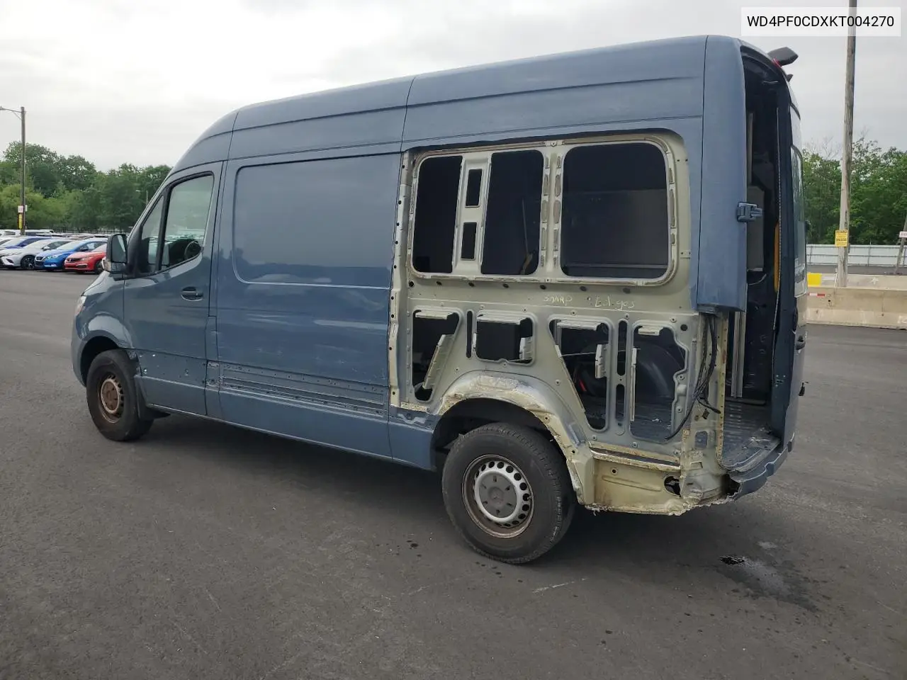 2019 Mercedes-Benz Sprinter 2500/3500 VIN: WD4PF0CDXKT004270 Lot: 55951625