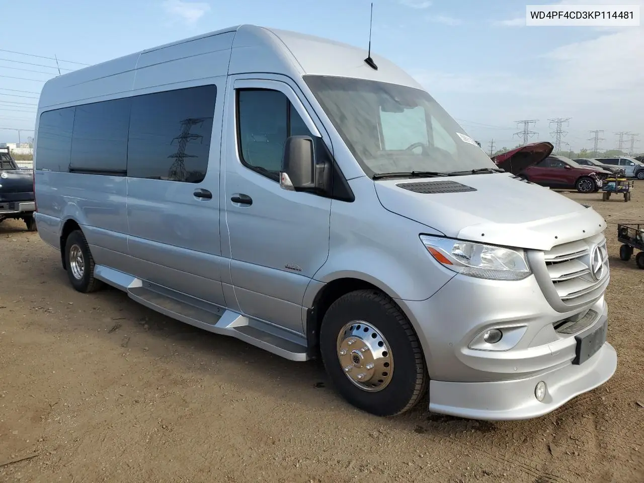 2019 Mercedes-Benz Sprinter 3500/4500 VIN: WD4PF4CD3KP114481 Lot: 56691125