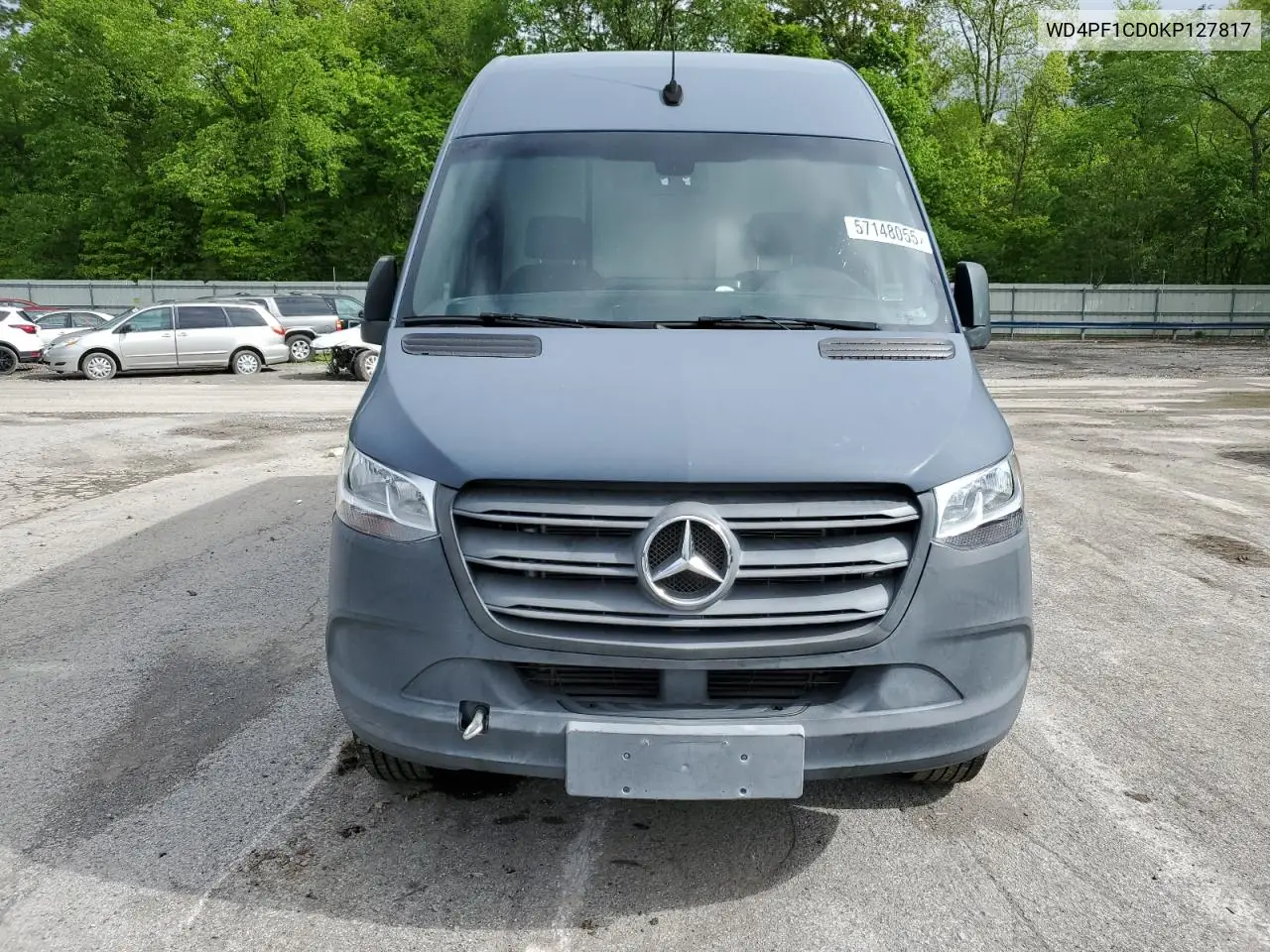2019 Mercedes-Benz Sprinter 2500/3500 VIN: WD4PF1CD0KP127817 Lot: 57148055
