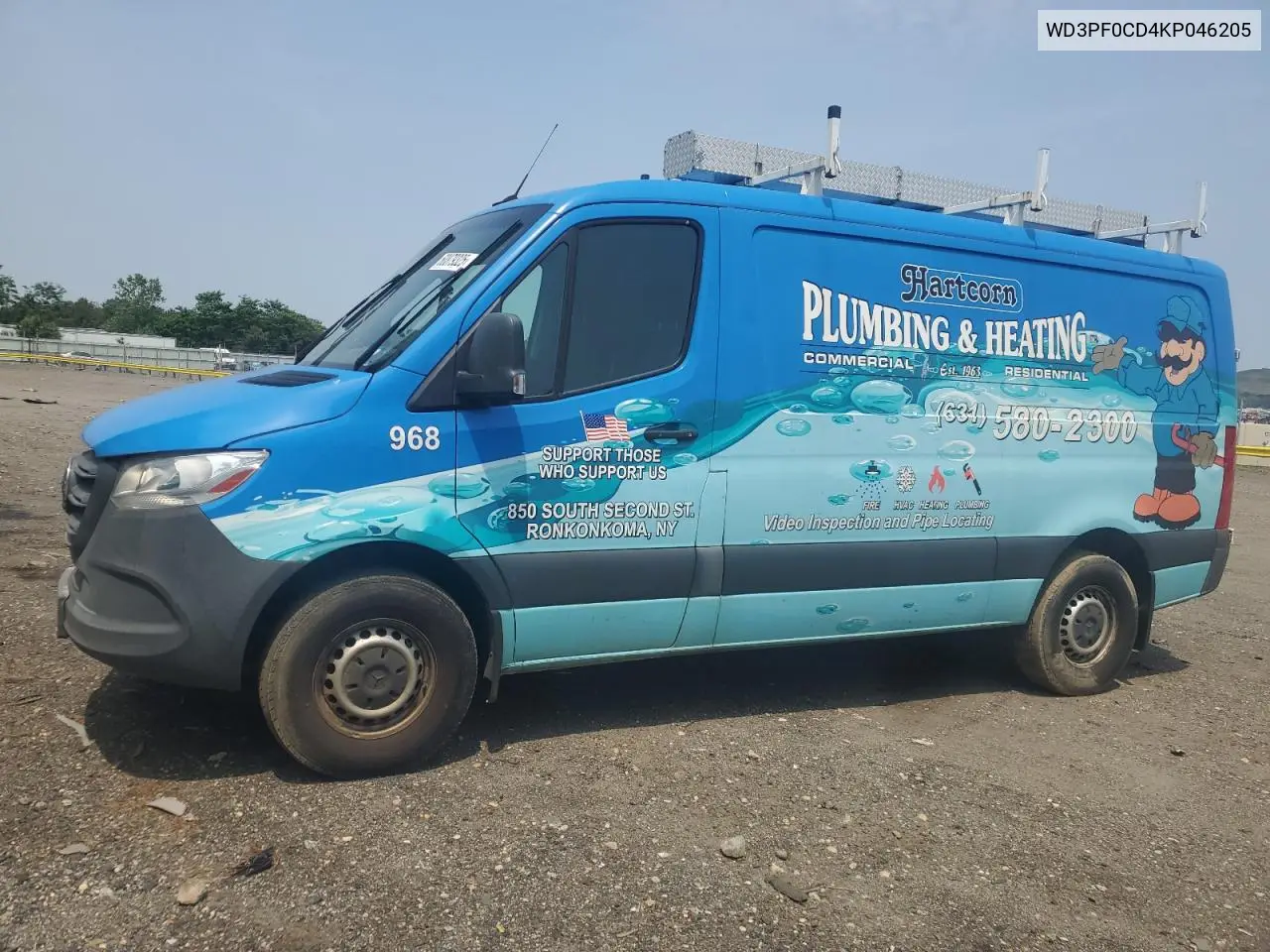 2019 Mercedes-Benz Sprinter 2500/3500 VIN: WD3PF0CD4KP046205 Lot: 60879325