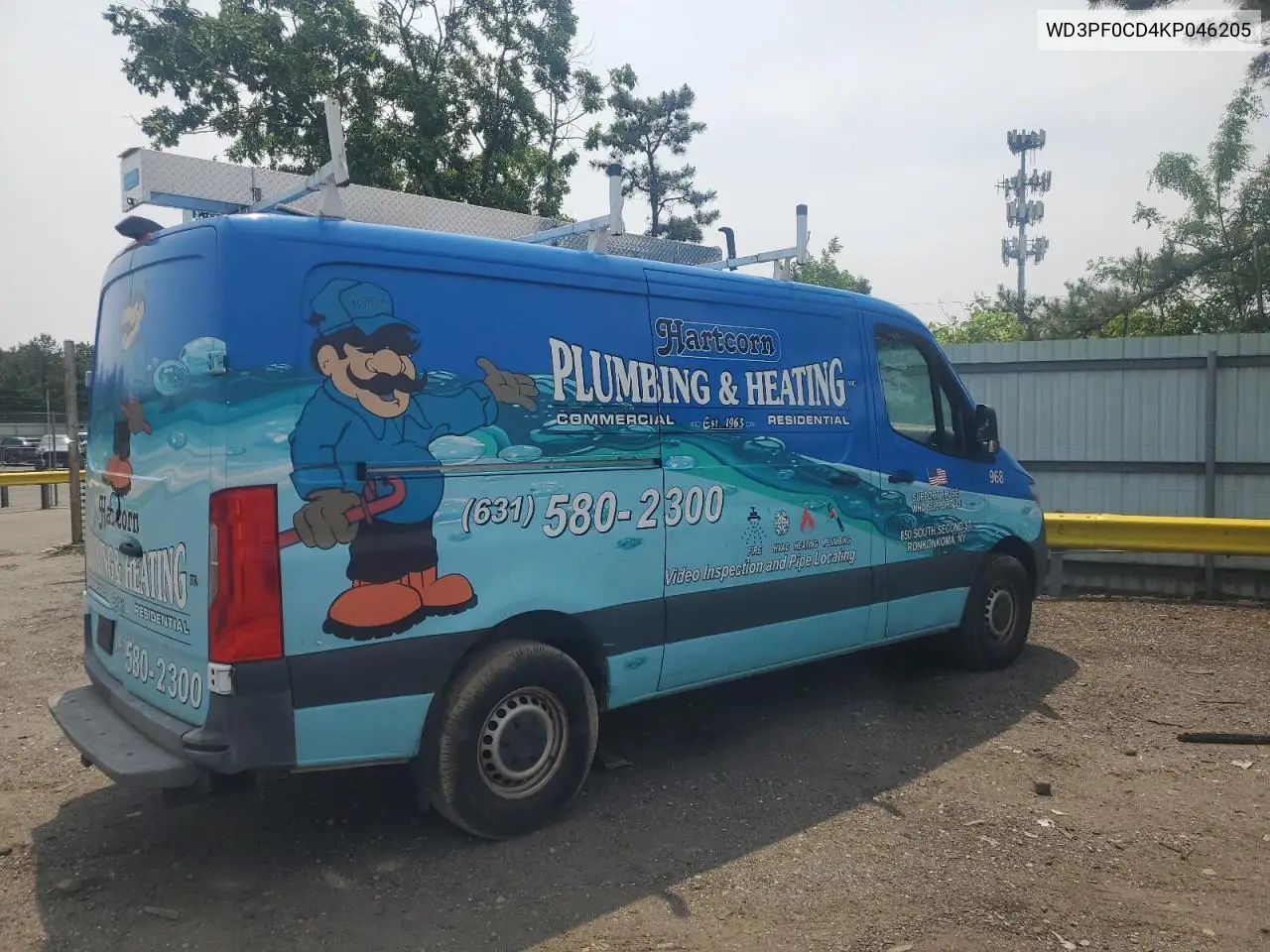 2019 Mercedes-Benz Sprinter 2500/3500 VIN: WD3PF0CD4KP046205 Lot: 60879325