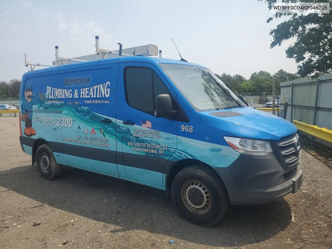 2019 Mercedes-Benz Sprinter 2500/3500 VIN: WD3PF0CD4KP046205 Lot: 60879325