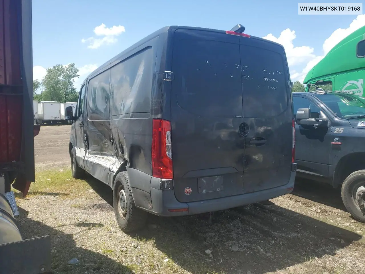 2019 Mercedes-Benz Sprinter 2500 VIN: W1W40BHY3KT019168 Lot: 62055965
