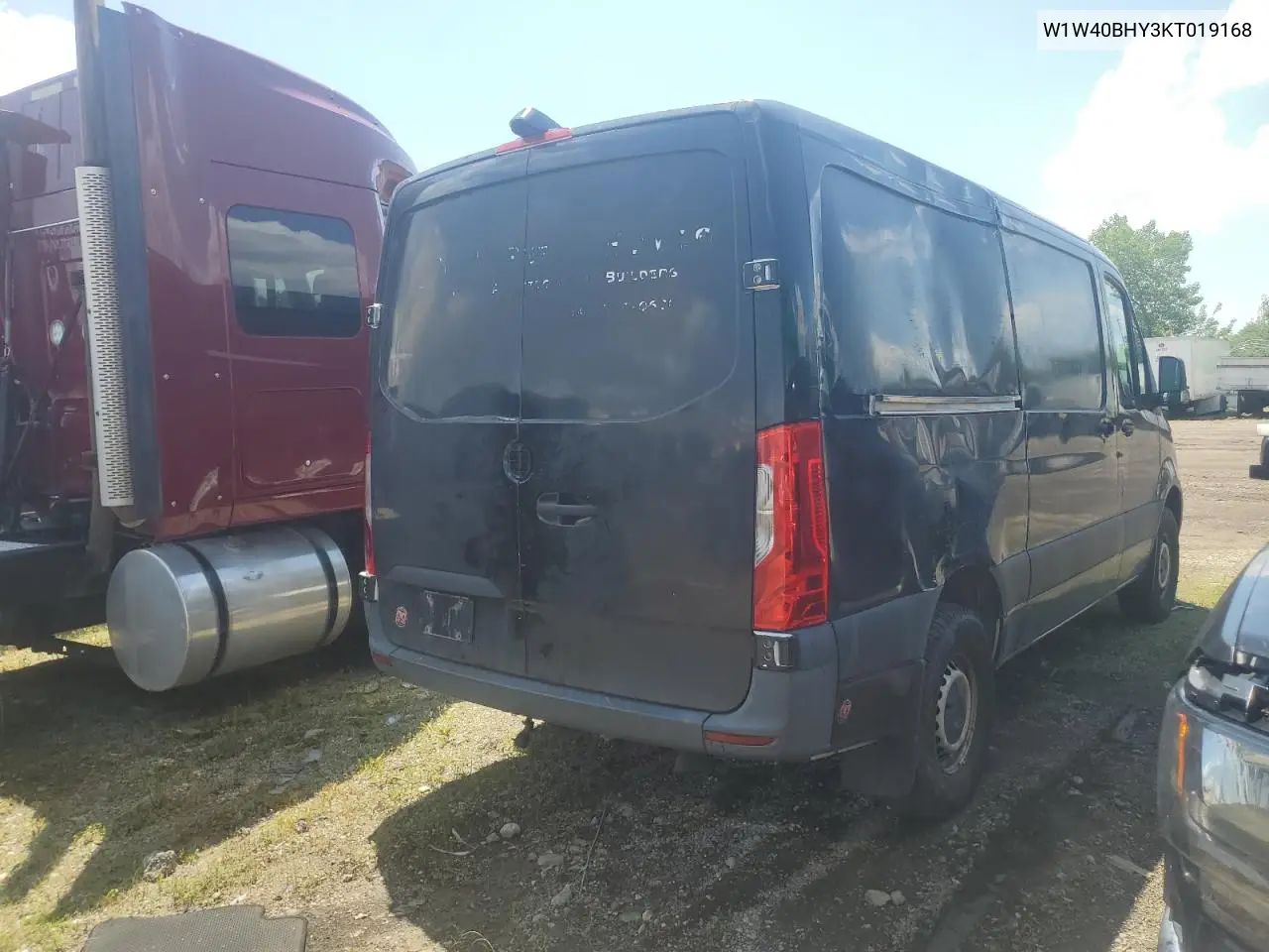 2019 Mercedes-Benz Sprinter 2500 VIN: W1W40BHY3KT019168 Lot: 62055965