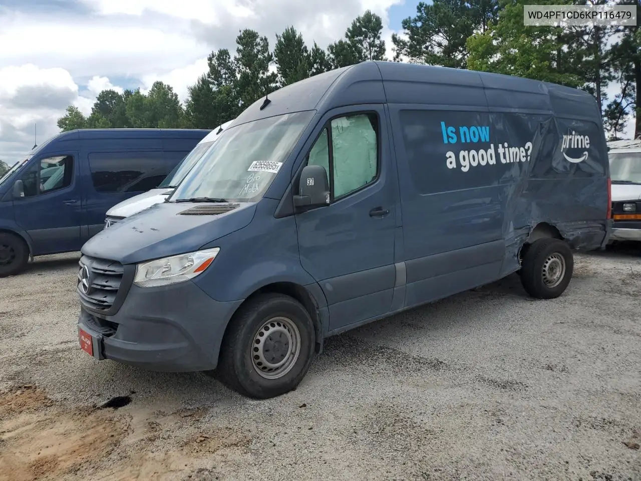 2019 Mercedes-Benz Sprinter 2500/3500 VIN: WD4PF1CD6KP116479 Lot: 62659695