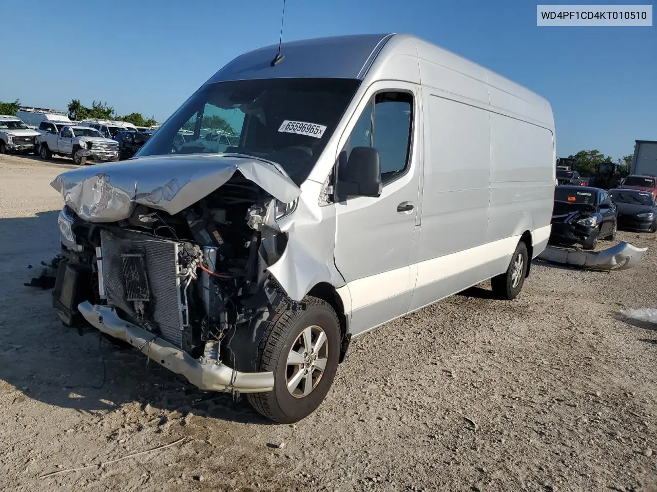2019 Mercedes-Benz Sprinter 2500/3500 VIN: WD4PF1CD4KT010510 Lot: 65596965