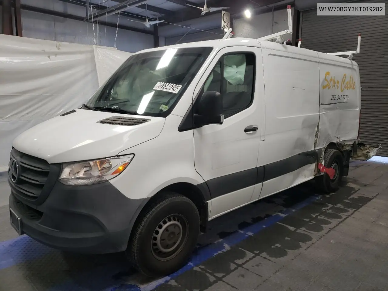 2019 Mercedes-Benz Sprinter 1500 VIN: W1W70BGY3KT019282 Lot: 80134624
