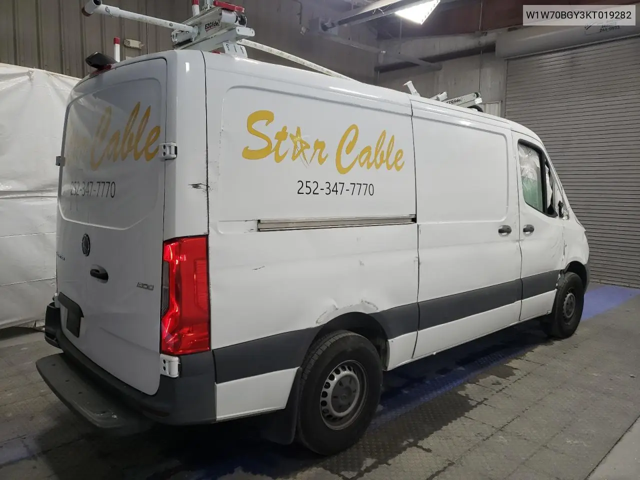 2019 Mercedes-Benz Sprinter 1500 VIN: W1W70BGY3KT019282 Lot: 80134624