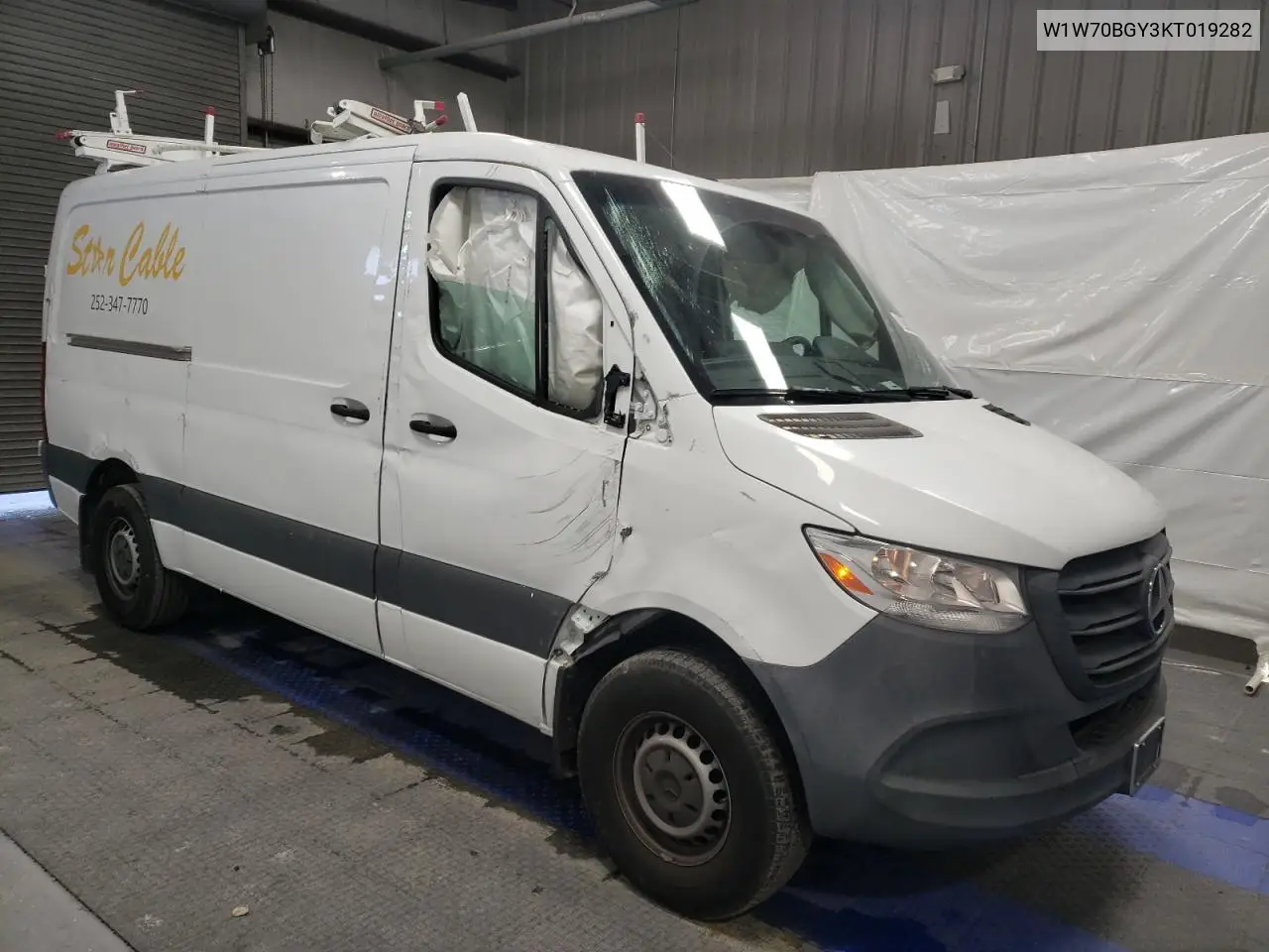 2019 Mercedes-Benz Sprinter 1500 VIN: W1W70BGY3KT019282 Lot: 80134624