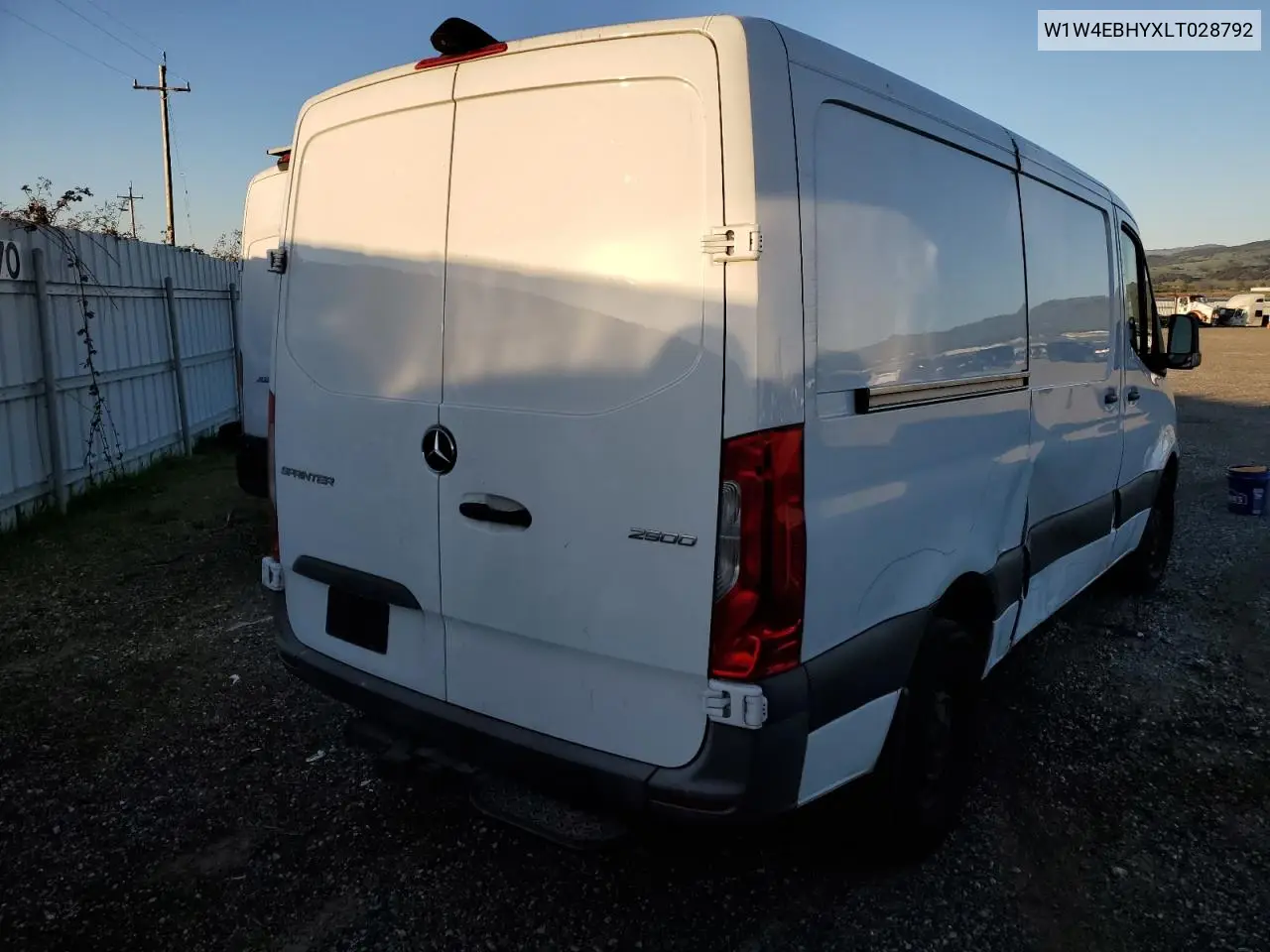 2020 Mercedes-Benz Sprinter 2500 VIN: W1W4EBHYXLT028792 Lot: 46272235