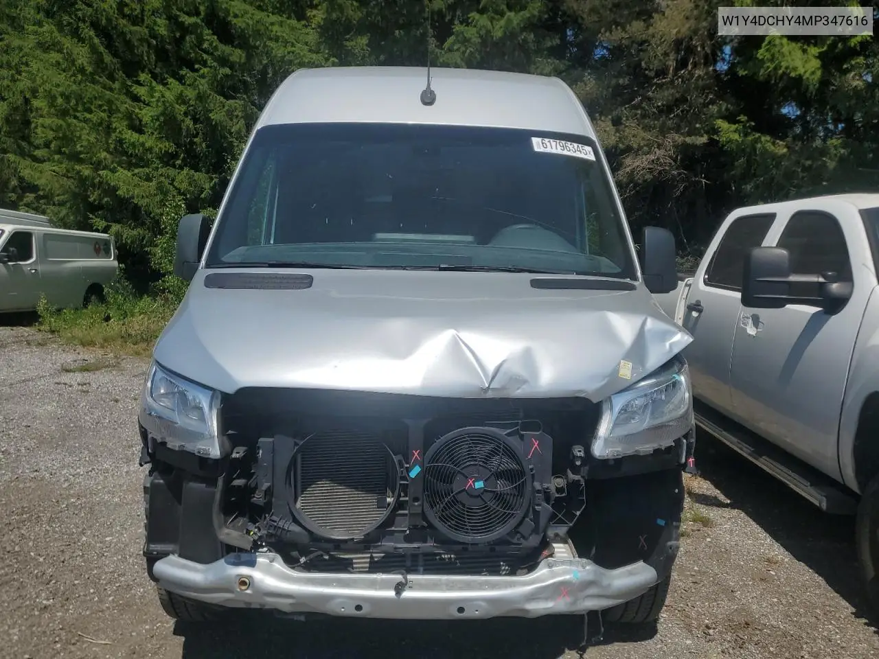 2021 Mercedes-Benz Sprinter 2500 VIN: W1Y4DCHY4MP347616 Lot: 61796345