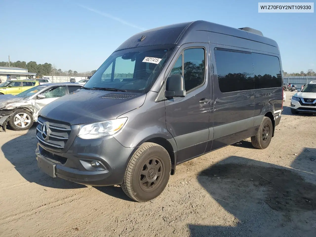 2022 Mercedes-Benz Sprinter 1500 VIN: W1Z70FGY2NT109330 Lot: 46211415