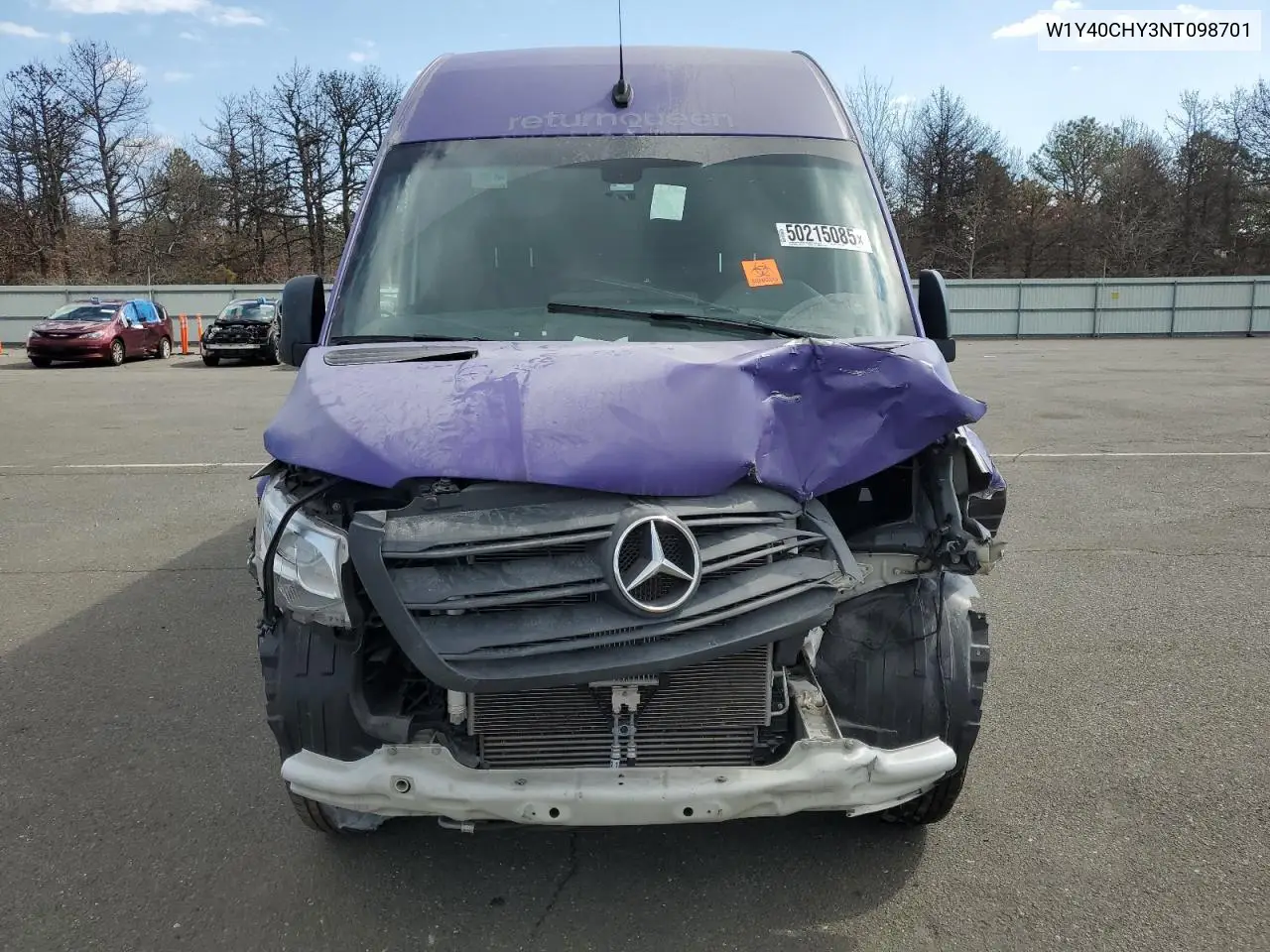 2022 Mercedes-Benz Sprinter 2500 VIN: W1Y40CHY3NT098701 Lot: 50215085