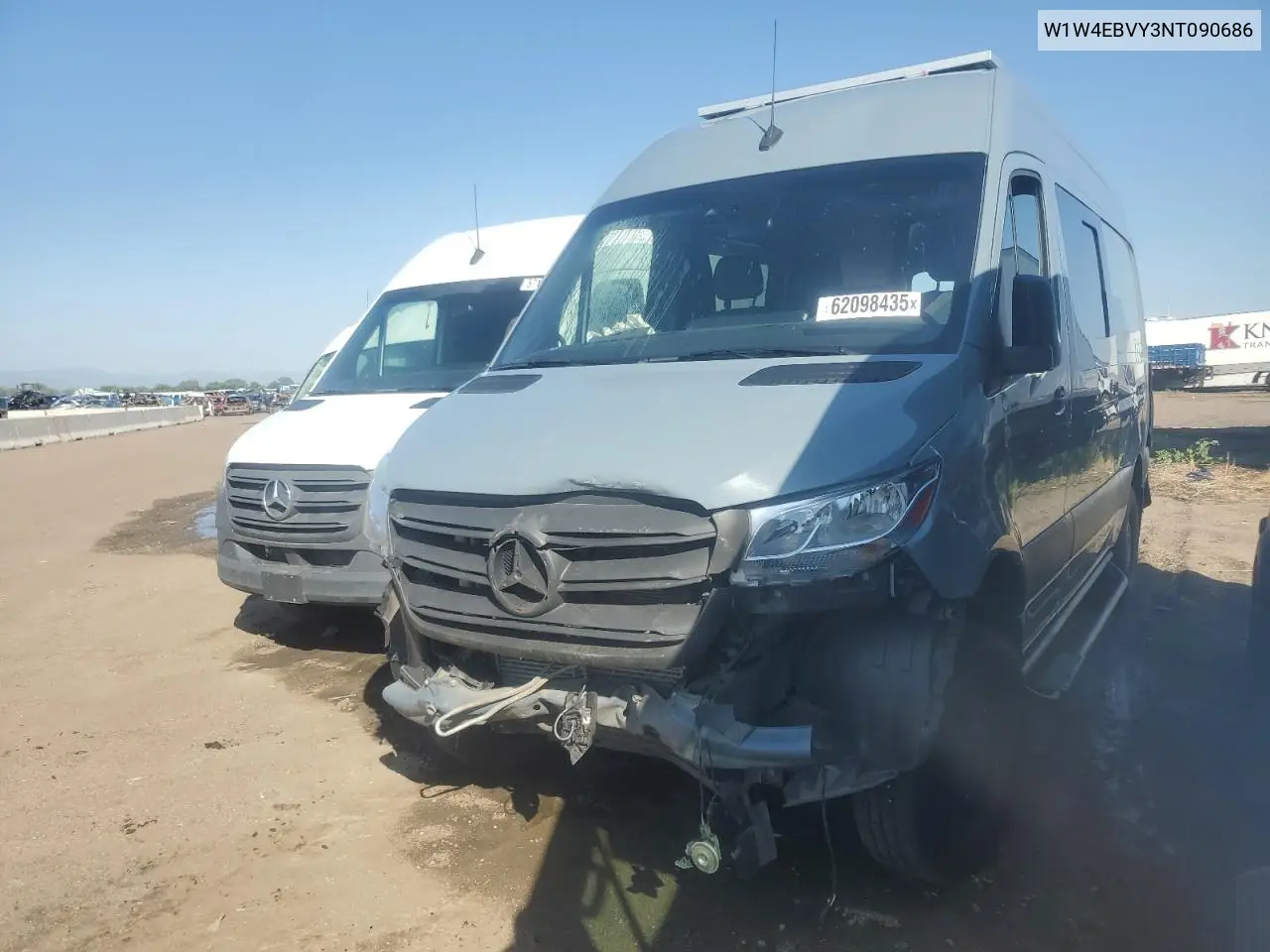 2022 Mercedes-Benz Sprinter 2500 VIN: W1W4EBVY3NT090686 Lot: 62098435