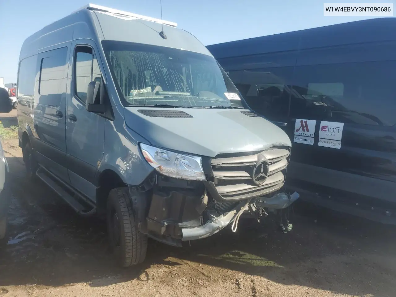 2022 Mercedes-Benz Sprinter 2500 VIN: W1W4EBVY3NT090686 Lot: 62098435