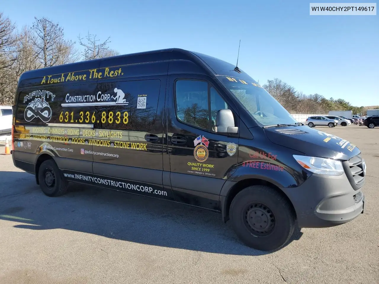 2023 Mercedes-Benz Sprinter 2500 VIN: W1W40CHY2PT149617 Lot: 44469375