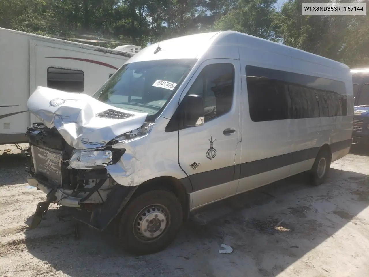 2024 Mercedes-Benz Sprinter 3500 VIN: W1X8ND353RT167144 Lot: 52417495