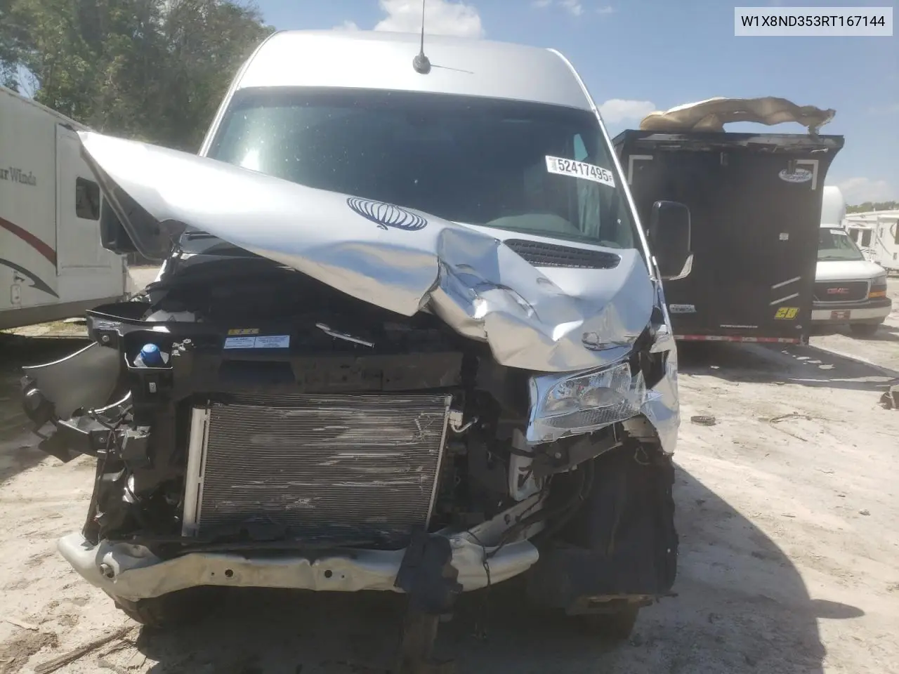 2024 Mercedes-Benz Sprinter 3500 VIN: W1X8ND353RT167144 Lot: 52417495